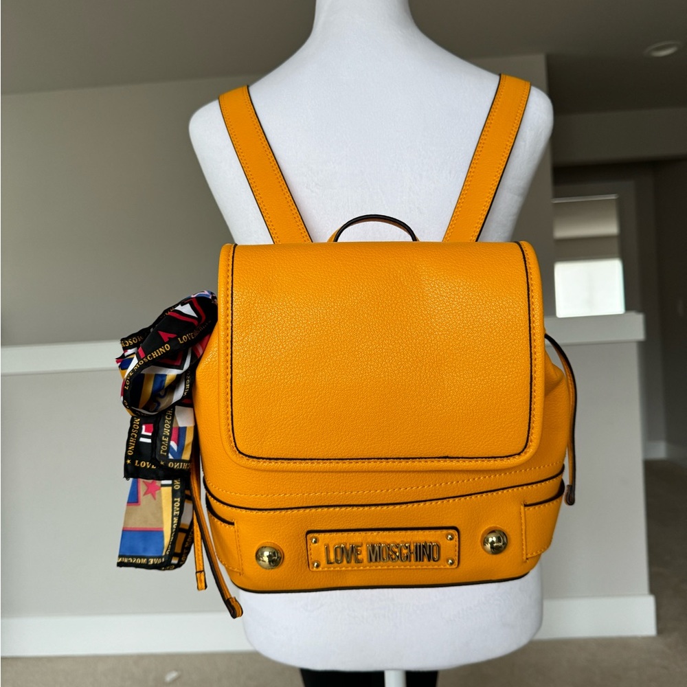 love Moschino leather backpacks